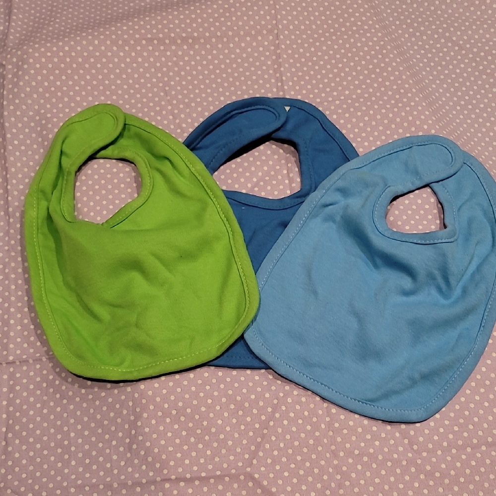 Gerber Baby Bib Set - Green and Blue